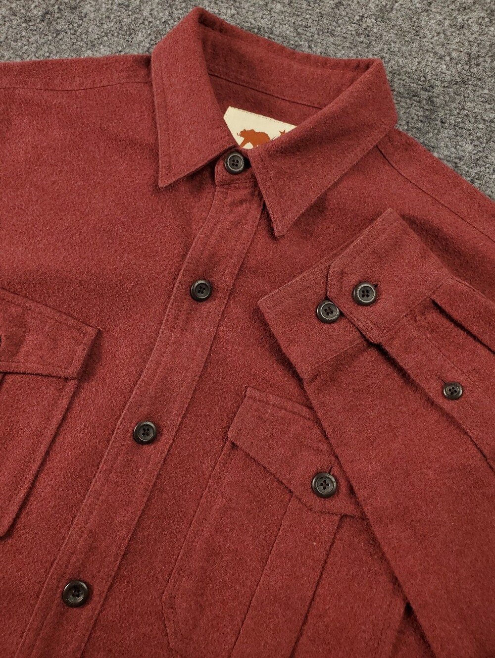Dakota Grizzly Chamois Cloth Flannel Shirt Mens Medium Heavyweight Button Up